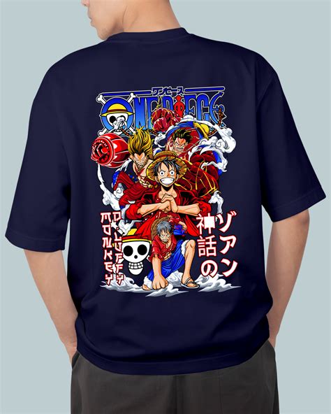 Onepiece Luffy All Forms Print Oversized TShirt – Dope Street