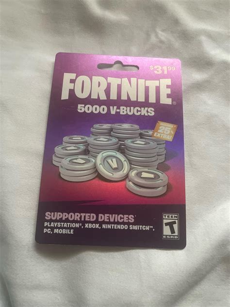 Still Selling 5k Vbucks gift card for $25 : r/FortniteAccountsSale