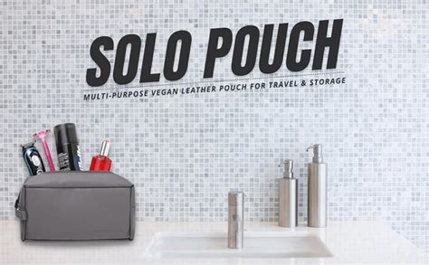 Buy Harissons Solo Water Resistant Vegan Leather Toiletry Kit Travel ...