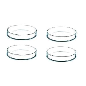 Salco Borosilicate Glass Petri Dish Set of 4 - (2 Inch) - Price History