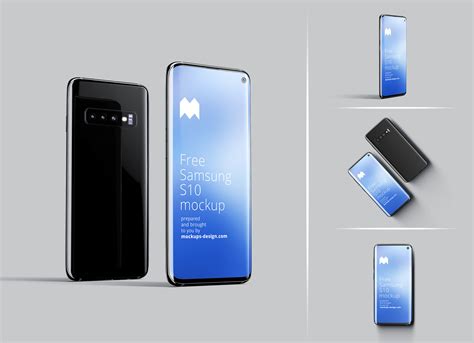 Free Samsung Galaxy S10 Mockup PSD Set - Good Mockups