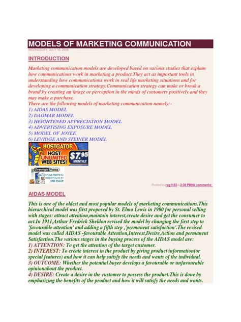 Explain How Marketing Communication Works Using Different Communication Models 的图像结果