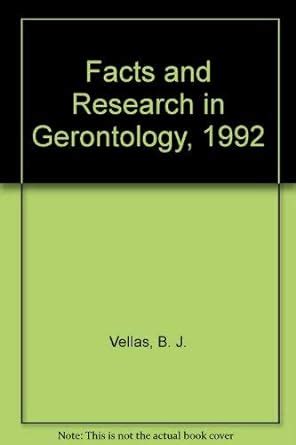 Buy Facts and Research in Gerontology, 1992 Book Online at Low Prices ...