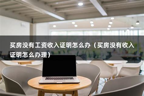 买房没有工资收入证明怎么办（买房没有收入证明怎么办理） - 房产百科