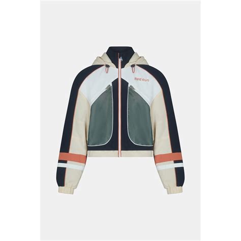 RED RUN | Womens Hooded Nylon Track Jacket | Women | Windbreakers ...