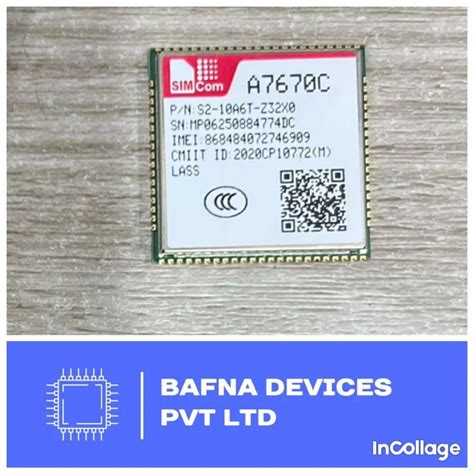 Gsm Gprs Module - SIMCOM A7670C-LNVV SIMCom LTE Cat 1 Module Trader ...