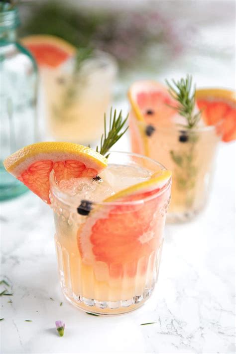 Elderflower Grapefruit Gin and Tonic - The Forked Spoon