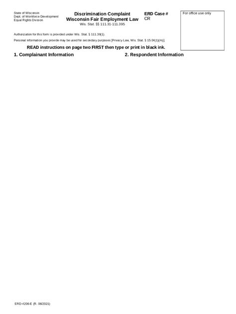 Filing a Discrimination Claim - Wisconsin - Workplace FairnessWisconsin ...