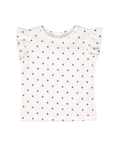 Buy Girls Half Sleeves Denim Dress And Tee Set Embroidered - Blue White ...