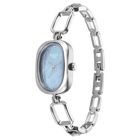 Buy Online Titan Raga Viva Mother Of Pearl Dial Analog Metal Strap ...
