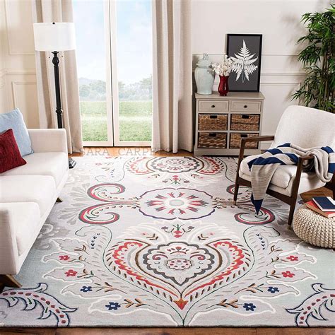 Buy Sara Carpets Export Quality Handmade Tuffted Blended Pure Woollen ...