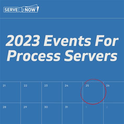 Events for Process Servers in 2023