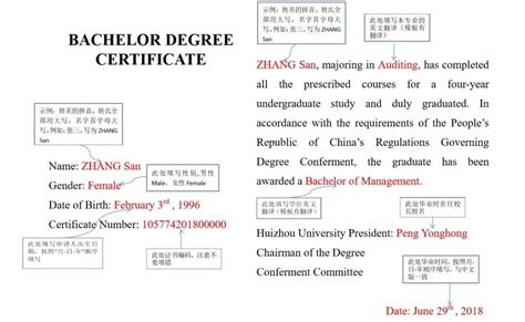 北京大学(Peking University)国际经济贸易专业毕业证书的翻译样本|毕业证英译中翻译模板