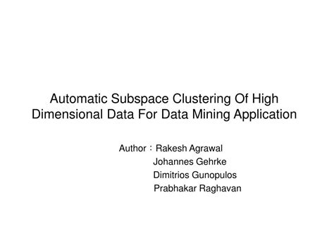 Image result for Subspace Clustering