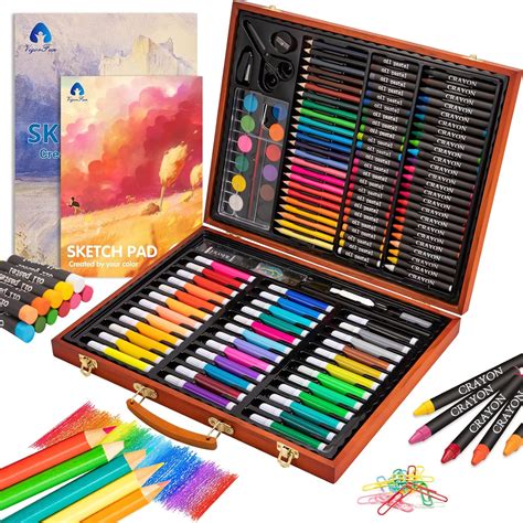Art Supplies, 147 Pieces Wooden Art Set Crafts India | Ubuy