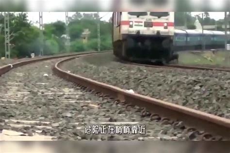 印度火车监控拍下撞击野猪的瞬间，野猪被撞身亡来看看多大的冲击力_野猪_监控_瞬间