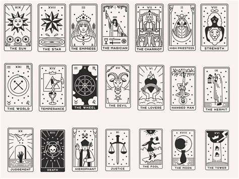 Tarot Cards Svg, Witch Tarot Svg, Major Arcana Svg, Celestial Tarot Svg ...