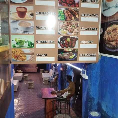 Menu at Gufa cafe, Bhopal