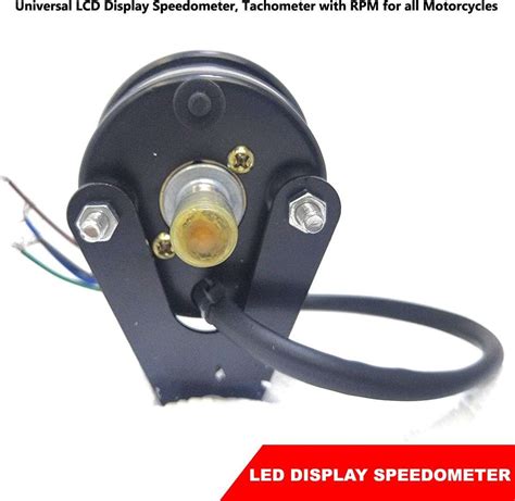 DESIKARTZ Universal LCD Display Speedometer, Tachometer with RPM for ...