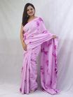 Shop the Pink Trendy Cotton Silk Tie & Dye Saree - Limited Stock!