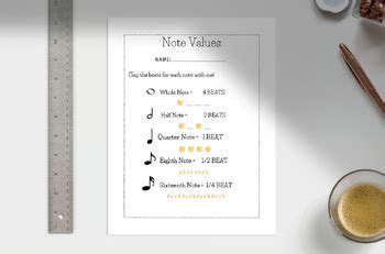 Image result for Note Value Practice