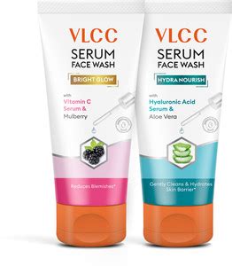 VLCC Vitamin C & Mulberry Serum For AM & Aloe Vera Serum For PM Face ...