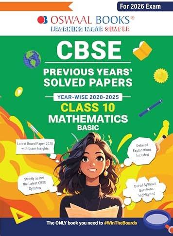Oswaal CBSE Previous Years Solved Papers Year wise 2020-2025 Class-10 ...