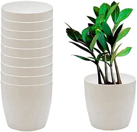 garbnoire Gardening Flower Pots - 4.4 Inch Plastic Flower Pots | Modern ...