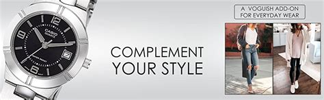 Casio Enticer Ladies Analog Black Dial Women's Watch - LTP-1241D-1ADF ...