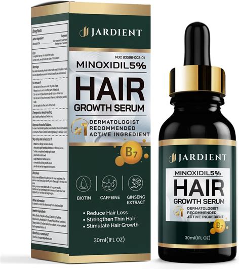 Amazon.com : Jardient Minoxidil 5% Serum for Men and Women: Hair Growth ...
