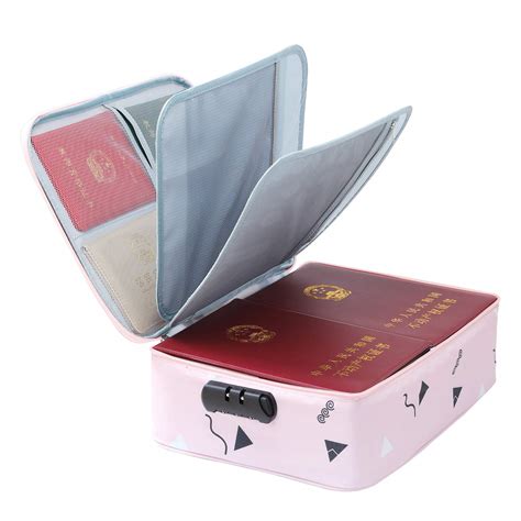 Imho Document Organizer Bag 4 Layer File Storage Case Lock | Desertcart ...