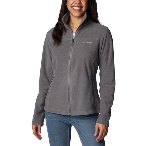 Columbia Women's Fleece Full Zip Jacket (Gray, Large) - Walmart.com