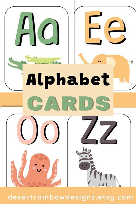 Classroom Alphabet Posters Kindergarten Posters Preschool Posters Classroom Decor - Etsy ...