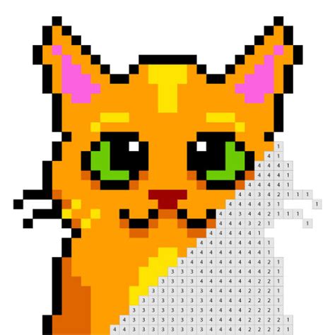 Cats - Coloring by Numbers Pixel Art - Sandbox - App on Amazon Appstore