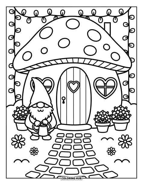 145+ Gnome Coloring Pages for Kids & Adults (Free Printable PDFs)