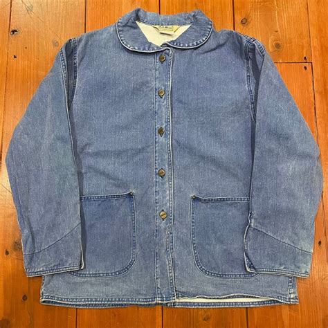80's "L.L.Bean" Shawl Collar Denim Jacket | Pigsty Harajuku