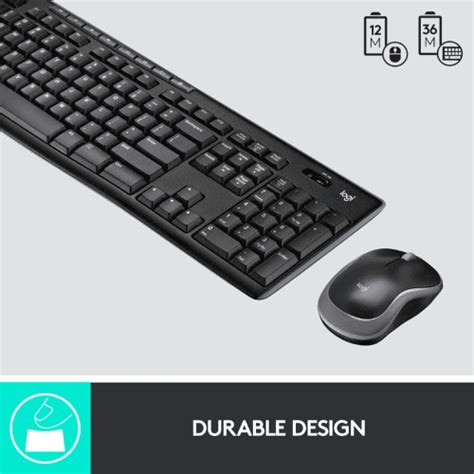 Buy Logitech MK275 USB Wireless Keyboard and Mouse Set- Black Online ...