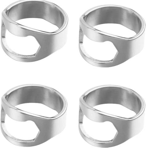 Amazon.com: Boao 10 Pieces Ring Bottle Opener Stainless Steel Beer ...
