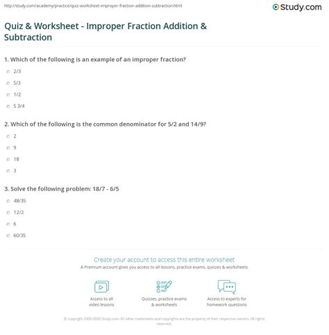 Image result for Improper Fraction Questions