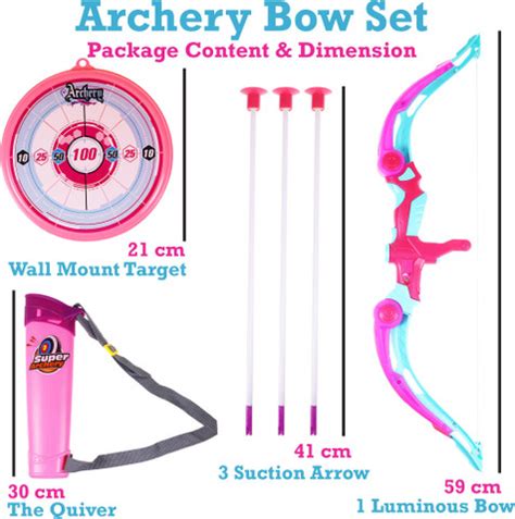 WISHKEY Sports Super Archery Bow and Arrow Toy Set with Light-Up ...