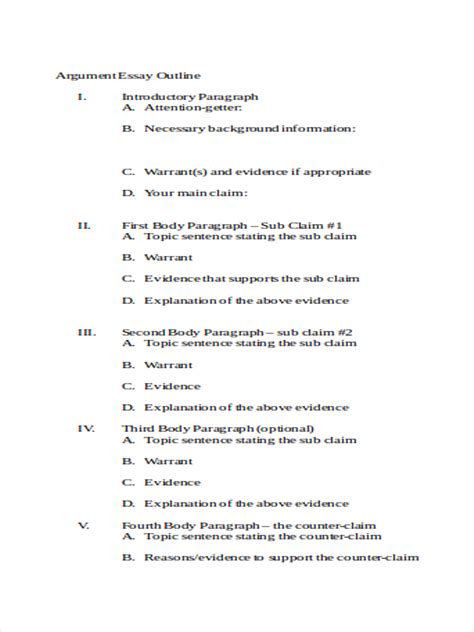 Image result for Comprehensive Outline Example