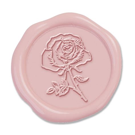 Rose Hand Pressed Wedding Motif Adhesive Wax Seals #5158 | Wax seals ...