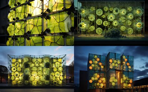 Bioluminescent Algae Kinetic Facade AiArt - Innovative Architecture ...