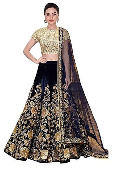Buy A.R.Sundaram Fashion Lehenga for women Lehenga choli (Maroon Velvet ...