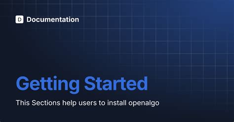 Getting Started | Documentation