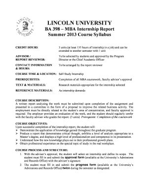 70+ Free Editable Internship Report Templates in MS Word [DOC] | pdfFiller