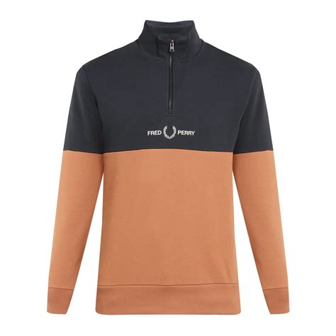 Buy Men Brown Colourblock Long Sleeve Sweatshirt Online - 680747 | The ...