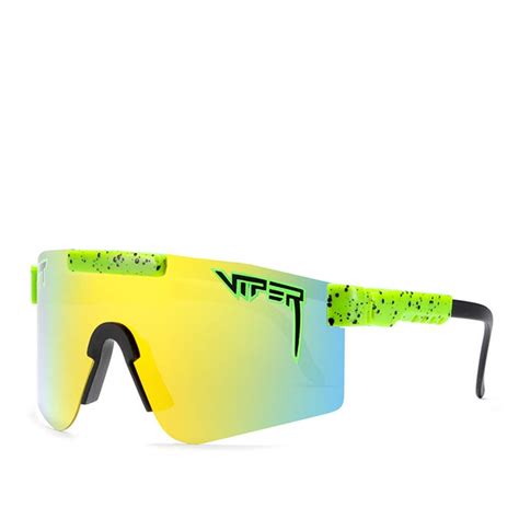 Original Pit Viper Sunglasses Double Wide Polarized Mirrored Blue Lens ...