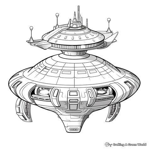 Image result for Alien Spaceship Coloring Pages