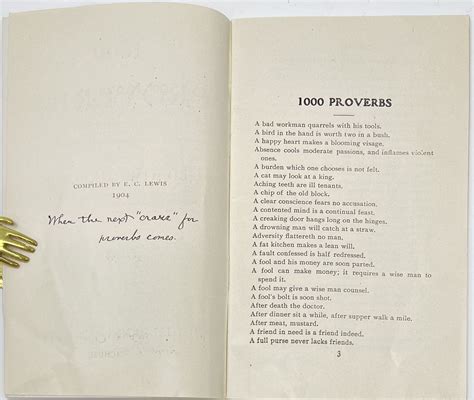 1000 Proverbs and Old Time Sayings | E. C LEWIS